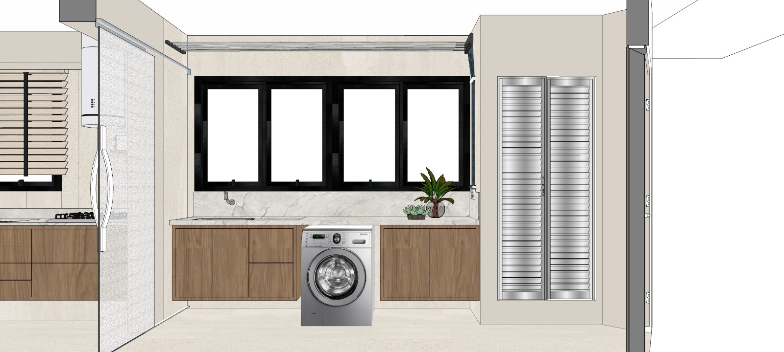 Projeto 3D original antes do processamento com inteligência artificial