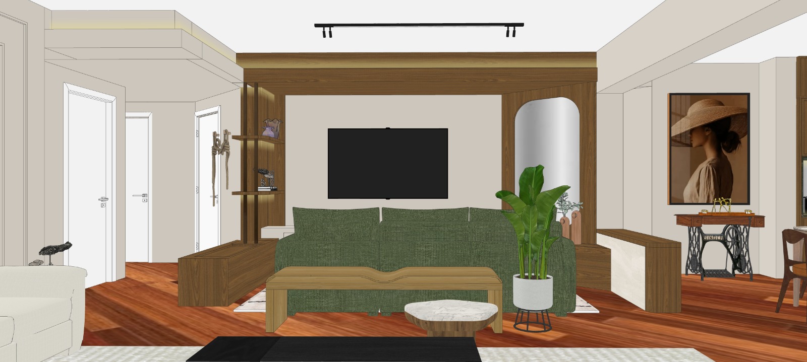 Projeto 3D original antes do processamento com inteligência artificial